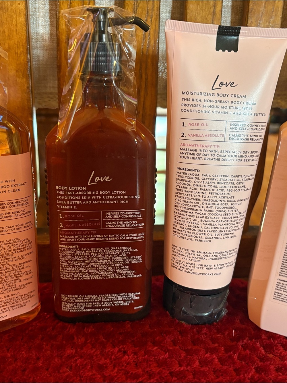 Bath & Body Works Love Rose + Vanilla 4-piece Body Set HTF Scent!! - Picture 7 of 16